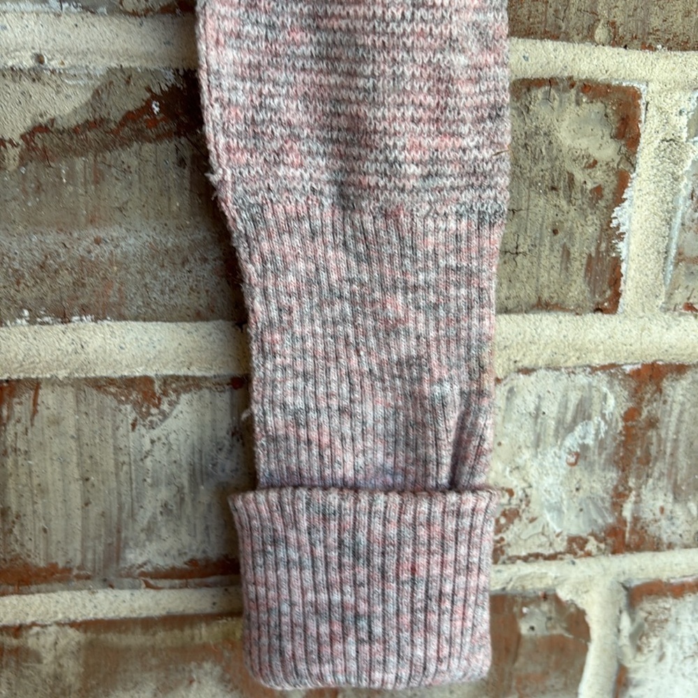 Intimately Free People Heathered Pink Knit Henley  Top - Picture 3 of 8